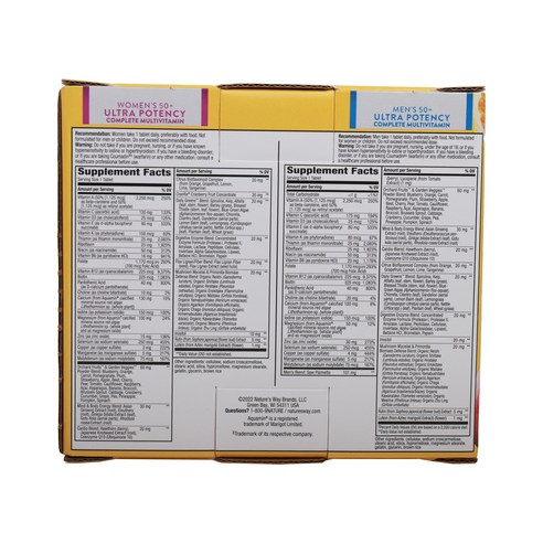 50세 이상의 건강을 위한 필수 영양소