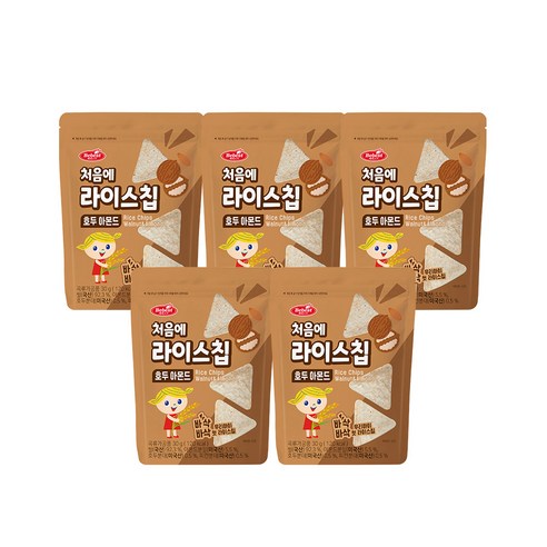 베베스트 처음에 라이스칩 - 호두 아몬드, 1개, 30g