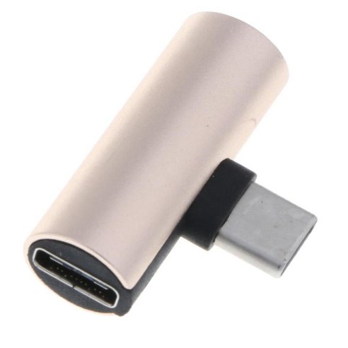 Huawei 용 USB Type-C 분배기 오디오 전원 충전기 연결 어댑터, 설명, 설명, 골드