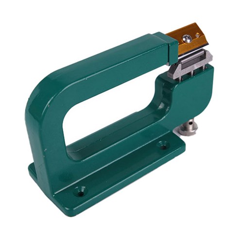 내구성 가죽 공예 가장자리 스카이빙 기계 수동 가죽 수리 스플리터 Skiver 필러 도구 가방 지갑 지갑 핸드백, 180x7x105mm, 알루미늄, 녹색