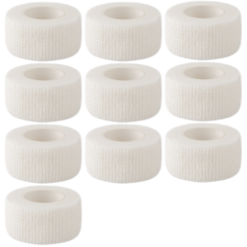 파쿠스 자가점착 탄력 압박 밴드 테이프 10p, 화이트, 10개