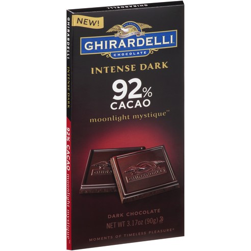 기라델리 인텐스다크 카카오 92%, 90g, 1개
