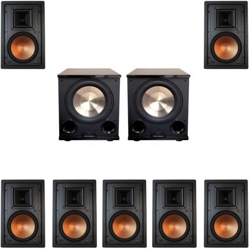 7 R-5800W II 2 PL-200II를 갖춘 Klipsch 7.2 인월 시스템, 7 R-5800W II 2 PL-200II를 갖춘 Kl 오디오