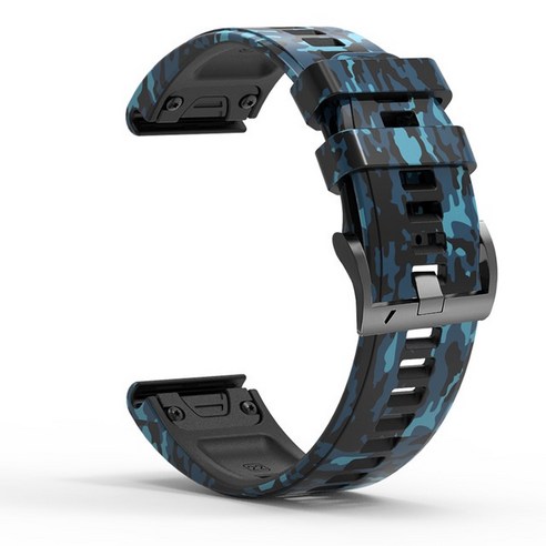 Garmin Enduro Descent Mk Mk2 Mk2i 스트랩 가민 QUICKFIT 26mm 고무 프린트 위장 퀵 릴리스 손목 스트랩, #13, Quick Fit 26mm