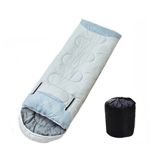Bornoon 머미형 사계절용 침낭 2400g, 1개, 블루