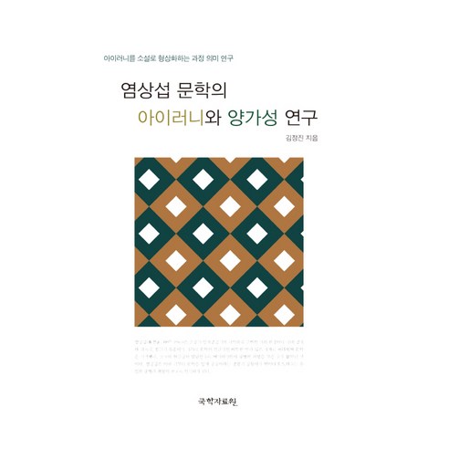 염상섭 문학의 아이러니와 양가성 연구:아이러니를 소설로 형상화하는 과정 의미 연구, 국학자료원