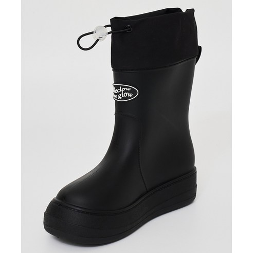 RECLOW 리끌로우 7월 30일 배송 RC RE-RAIN SHIRRING BOOTS 블랙