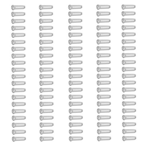 자전거 브레이크 기어 케이블 팁 엔드 크림프 3mm 은색, 실버, 알루미늄 합금