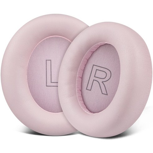 SOULWIT 교체용 이어패드-호환 모델 앤커 사운드코어 라이프 Anker Soundcore Life Q30/Q35 헤드폰 - 소음 차단 폼 1쌍, Protein Leather, Pink, 1개