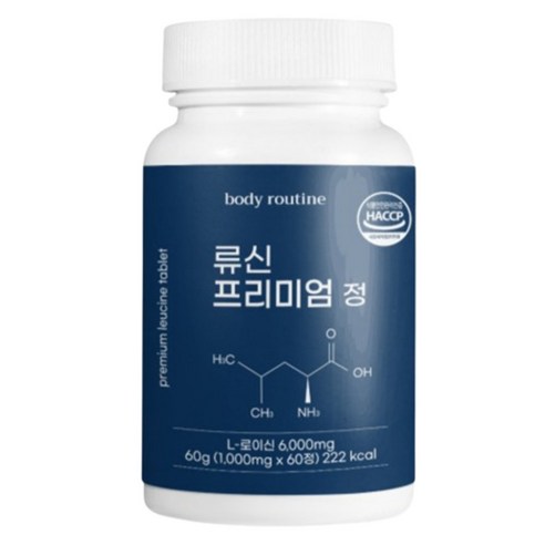 류신 단백질 아르기닌 오르니틴 1000mg x 60정, 3개 Best Top5 9 바디루틴 류신 프리미엄 정 60정 x 1병