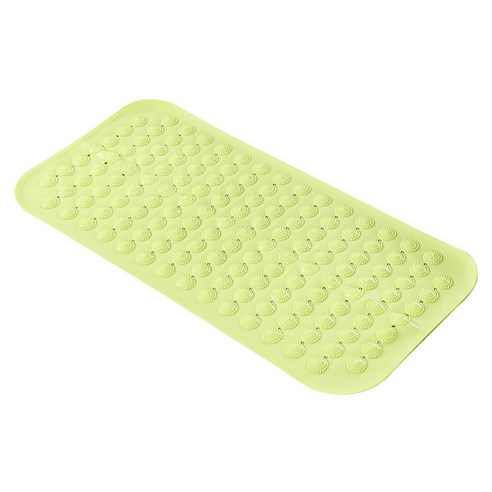 [SW] 대형 강한 흡입 얇은 욕실 매트 미끄럼 방지 목욕 샤워 매트 PVC 마사지 입자 발 패드 무취 무독성 목욕 매트 2019, 하나, green