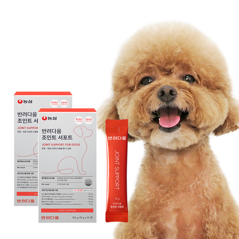 농심 반려다움 강아지 관절 영양제 반려견 슬개골 조인트 서포트 150g, 2개, 고구마, 뼈/관절강화