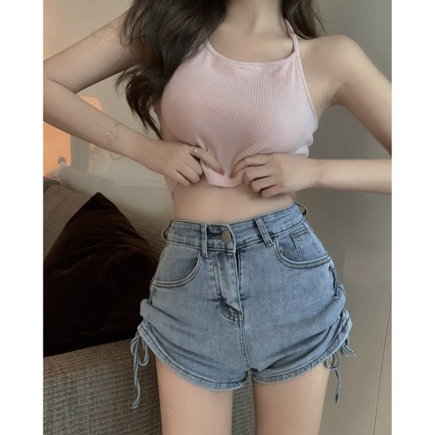 KORELAN 매운 여동생 줄넘기 데님 핫팬츠