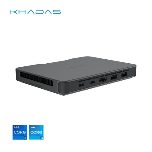 Khadas Mind 미니PC 휴대용 데스크탑 미니컴퓨터 i7-1360P 32+1TB, i5-1340P 16+512G