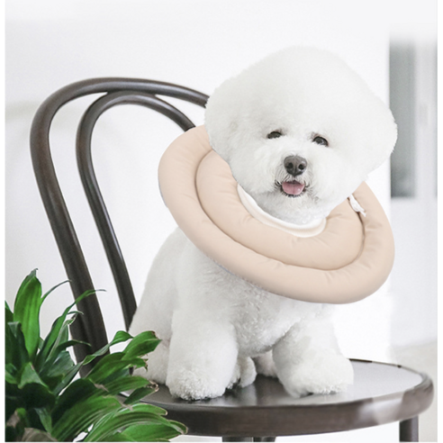 론조모니 더블쿠션 강아지 넥카라, 베이지