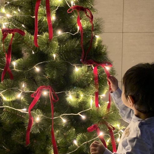 [OKㅣ강추] 크리스마스트리 오너먼트 레드벨벳리본 [OKNOWㅣ추천상품]