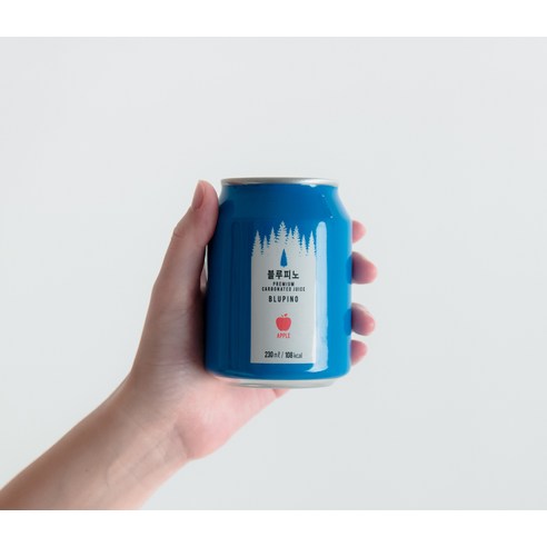 청송 사과의 청량한 변신, 블루피노 사과탄산주스!