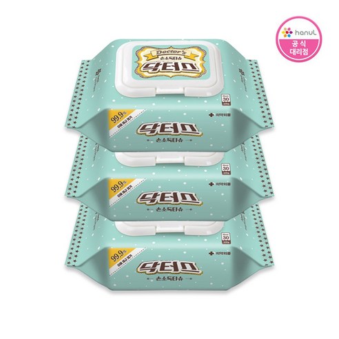 3중 안심 케어로 지키는 깨끗한 일상, 닥터스 손소독티슈