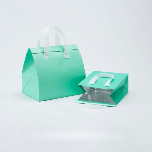 일회용 보온보냉백 케이크 도시락보냉백 5개, 민트