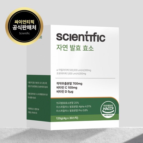 싸이언티픽 자연 발효 효소, 120g, 4박스