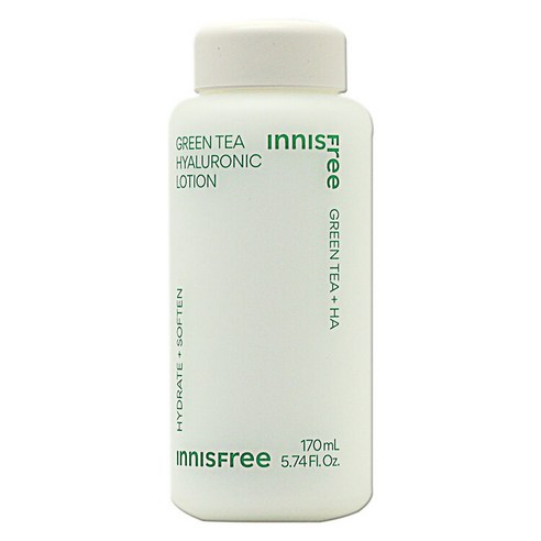 Innisfree New Green Tea Hyaluronic Acid Lotion, 170ml, 1 item