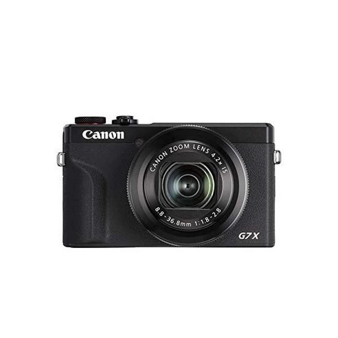 캐논 파워Shot G7X Mark III 디지털 4K 브이로그ging 카메라 수직 비디오 Support with Wi-Fi NFC and 3.0-Inch Touch Tilt L, Black _Camera Only | Base x10-4k