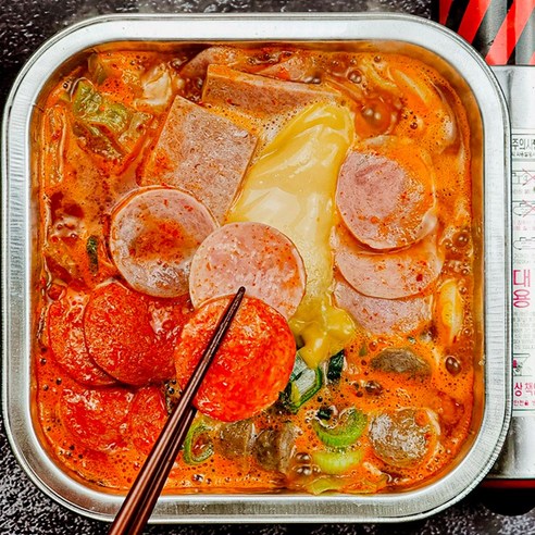 캠핑밀키트 밀키트전문점 햄 부대찌개 1kg, 1개 부대찌개밀키트