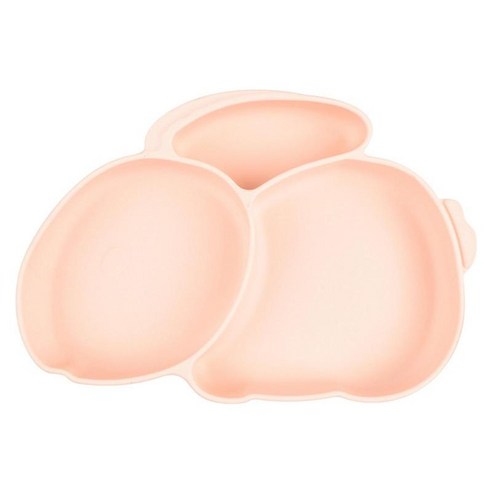 석션 플레이트 – 그립 디쉬 이유식용 실리콘 석션 플레이트, 스킨 핑크