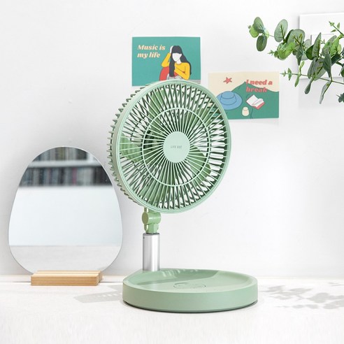 파세코선풍기 추천 상품라이프썸 무선 접이식 선풍기 (LFS-HA40) (24) 세이지그린 제품 사진
