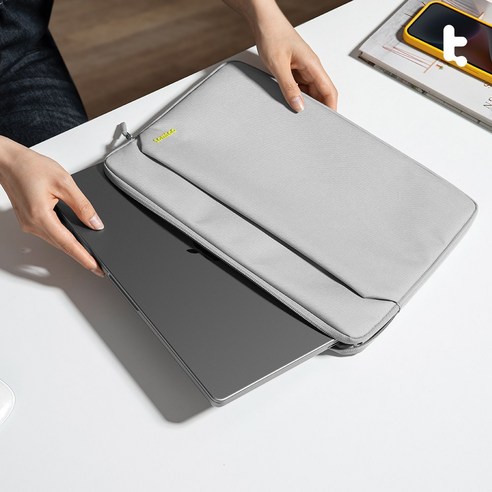 탐탁 A18 라이트 랩탑 슬리브 / 데일리 슬림 생활방수 노트북 가방 맥북 에어 프로 그램 파우치, Gray