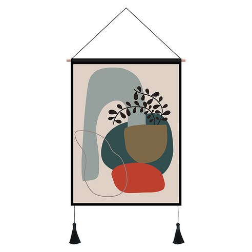 북유럽 담요 거실 괘화 배경포 괘포 배경 벽면 괘포 장식화 침대 머리 개조 괘포, GH3559