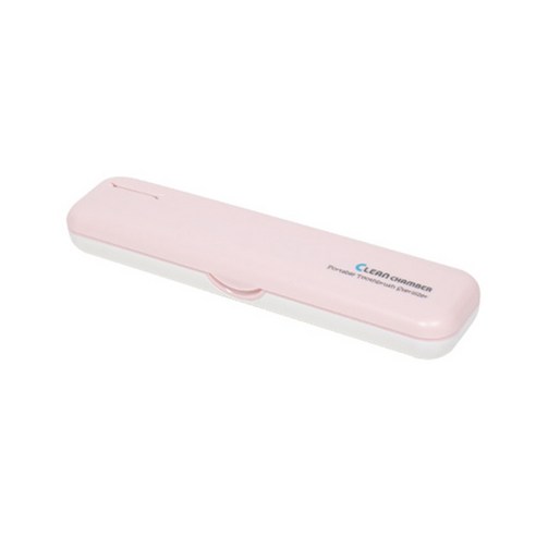 크린챔버 UV-C LED DK-800 BAT+USB충전겸용 휴대용칫솔살균기 (국내제조), 핑크