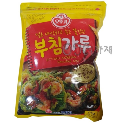 부침가루 오뚜기 1KG / 부침개 / 전 / 빈대떡, 1개