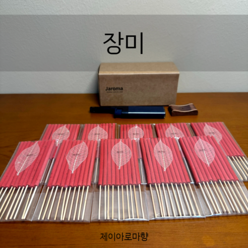 [제이아로마향] 태국 아로마 인센스스틱 향초 총 100개, 장미