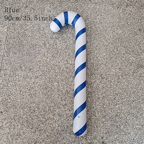 [ZL] 6 개/대 크리스마스 지팡이 크리스마스 장식 홈 야외 풍선 지팡이 풍선 크리스마스 트리 장식품 2022 어린이 선물, 6pcs Blue, 하나