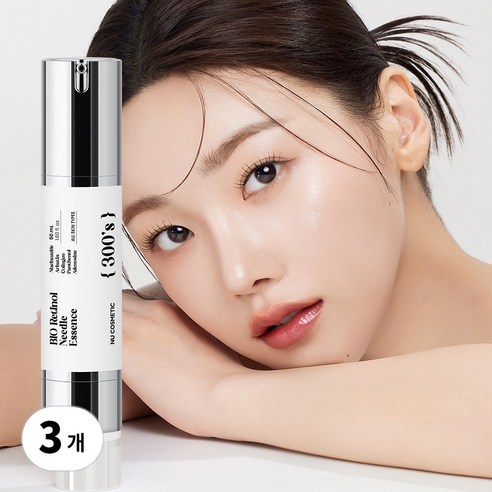 엔유 바이오 레티놀 니들 에센스 300샷 피부재생 & 모공축소 & 줄기세포배양액, 50ml, 3개