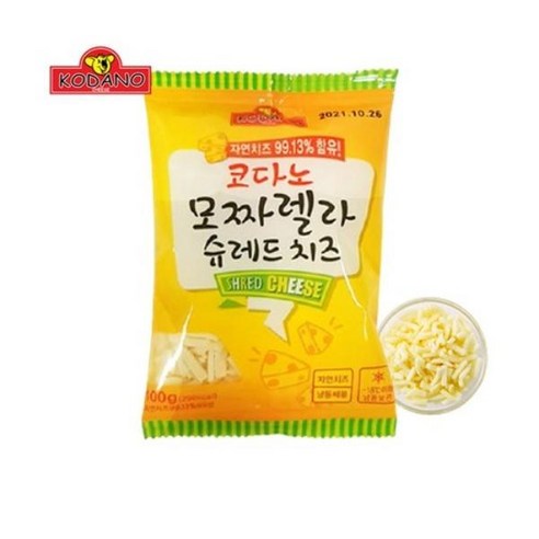 코다노 모짜렐라 슈레드치즈 100g, 1개