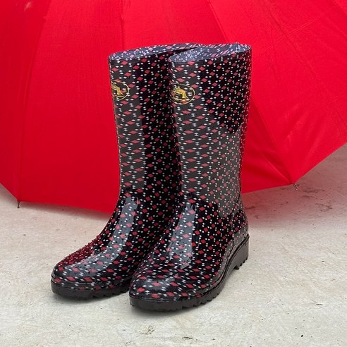 기묘네 가벼운 예쁜 여성 주방 고무 장화