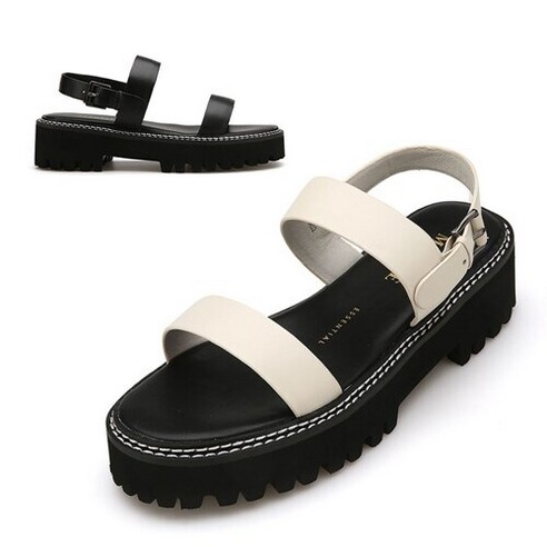 [AK분당점] [미소페] 여성 스티치포인트 통굽샌들 012224717 5cm