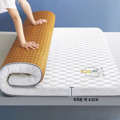 베드넷퍼니쳐 핀폼 3단 접이식매트리스 50T, 북유럽 네이비 11 접는매트리스 토퍼 원룸 싱글 매트 라텍스 손님용 자취 3단 수면 두꺼운 기숙사 단단한
