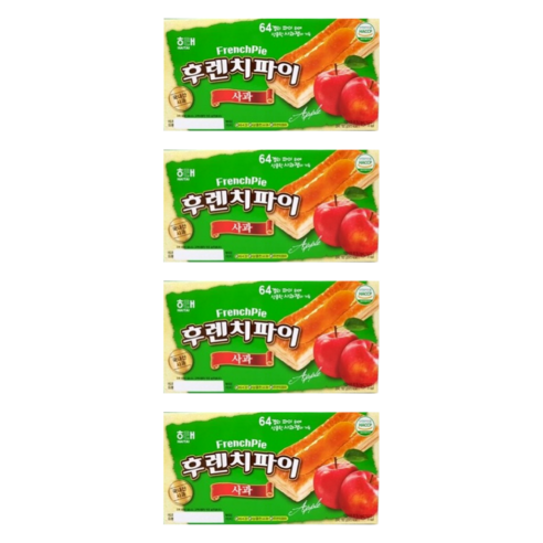 해태제과 후렌치파이 사과 192g x 4개