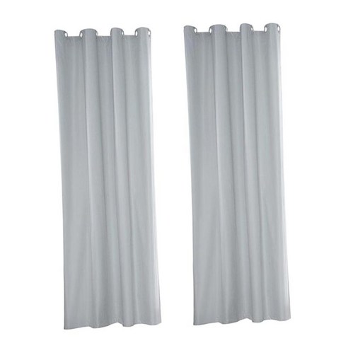 전망대 Pergola 오두막 Lanai를 위한 UV 정전 커튼에 의하여 격리되는 옥외 드레이프, 2pcs 54x96inch, {"수건소재":"설명"}