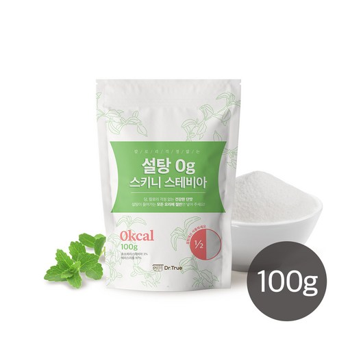 설탕 0g 스키니 스테비아, 4팩, 100g 설탕대신스테비아400 Best Top5