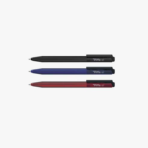 모나미 트리피스 삼각볼펜 1타, 0.7mm, 1통, 검정