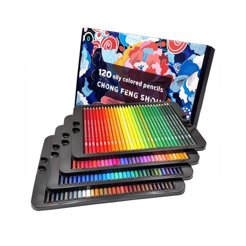 라라공방 드로잉 유성 색연필 고급형, 120색