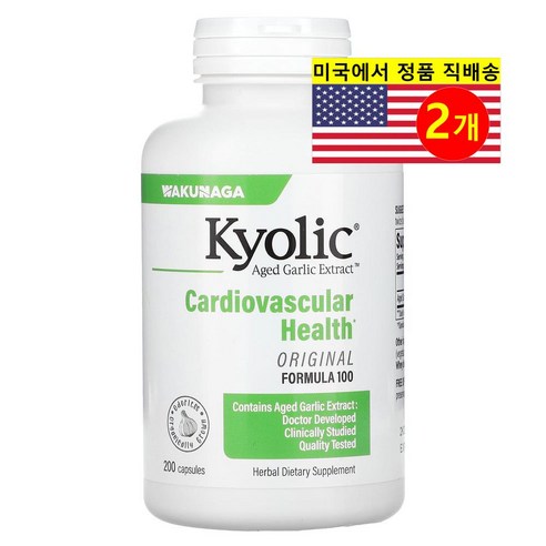 Kyolic 쿄릭 숙성 마늘 추출물 Aged Garlic Extract, 200정, 2개