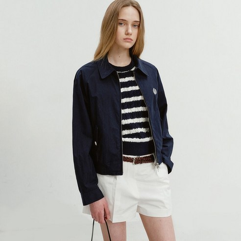 던스트 UNISEX SUMMER HARRINGTON JACKET DARK NAVY_UDJU4B122N2