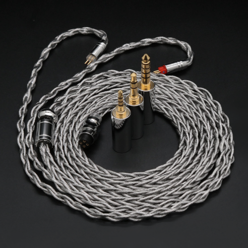 ivipQ-MoXi 애쉬 커스텀케이블 3.5mm 4.4mm 모듈러 플러그 이어폰 케이블, 2핀, 1개