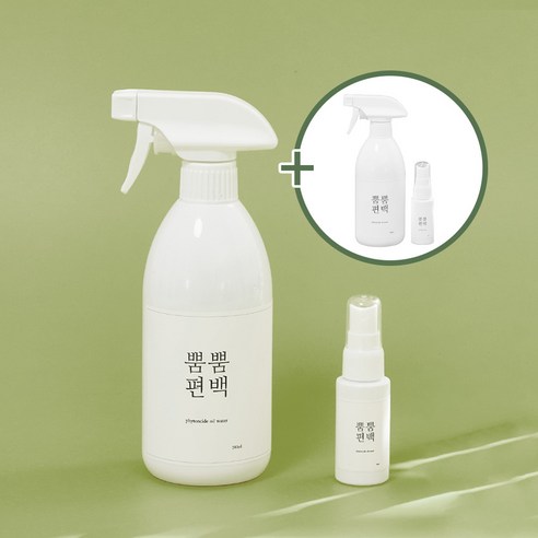 1+1 뿜뿜편백 500mL+30mL 3%천연편백오일함유 편백수 피톤치드 스프레이, 500ml