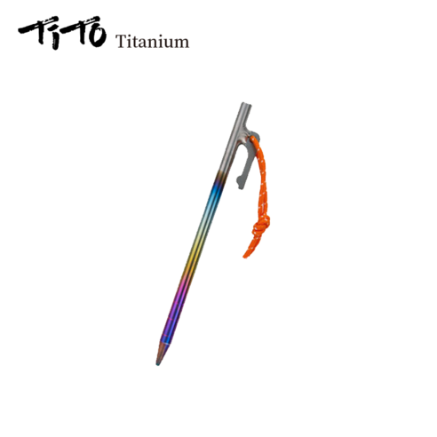 티토 티타늄 텐트용 텐트팩 텐트못 20cm 30cm 40cm, 레인보우, 2개